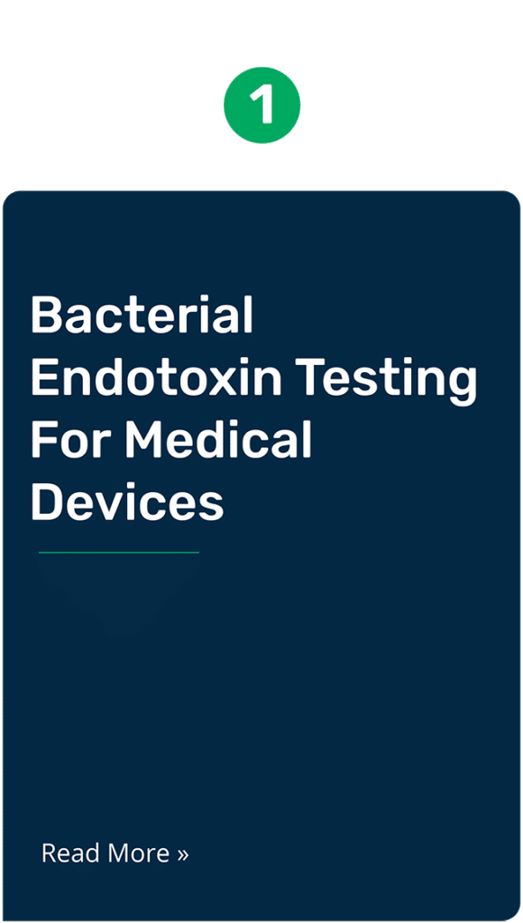 Bacterial endotoxin highlights. Bacterial endotoxin testing for medical devices