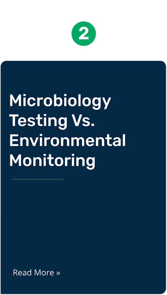 Environmental monitoring highlights. Microbiology vs environmental monitoring